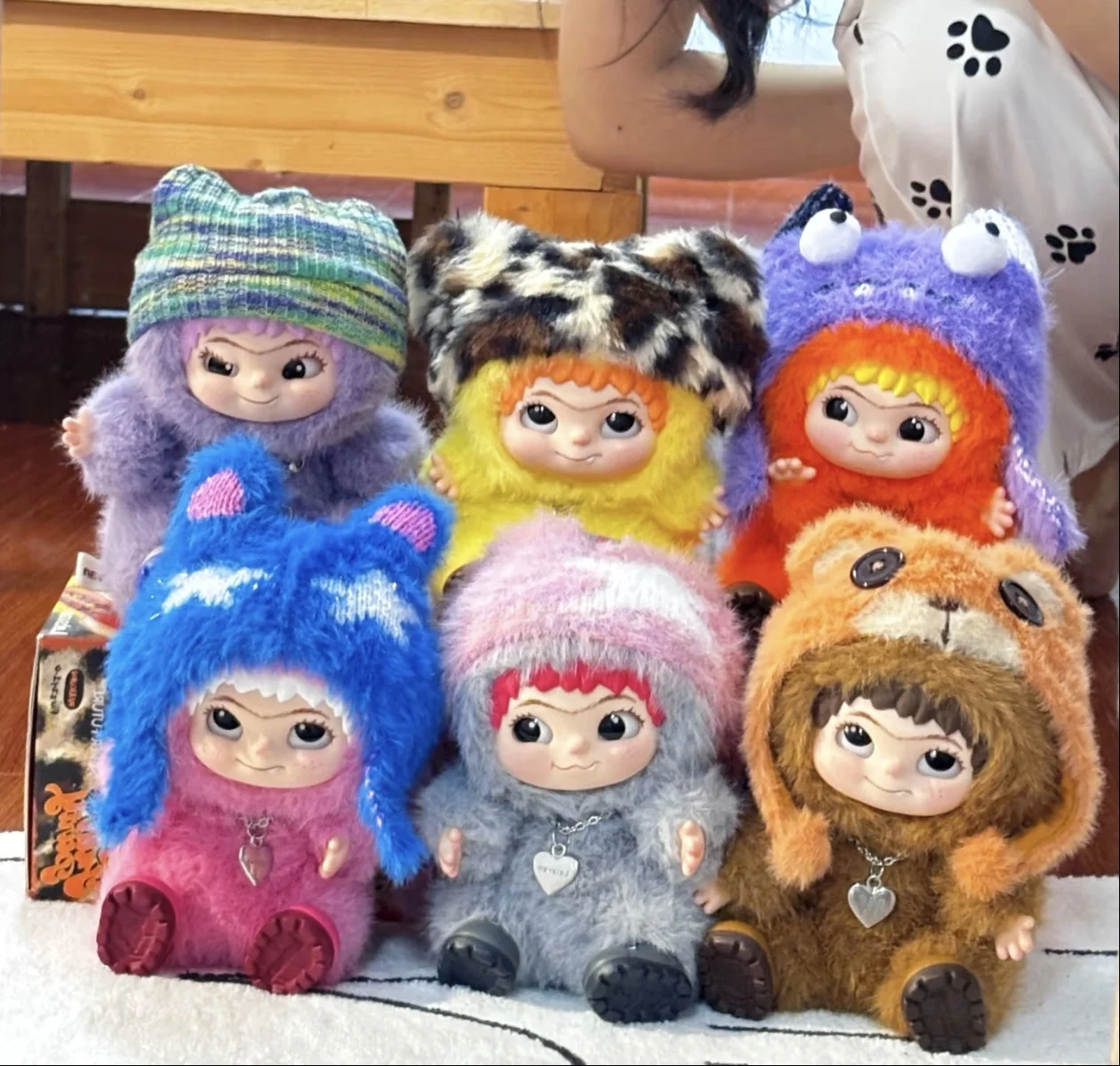 

Wakuku Aw Fuzzy Trend Fun Party Series слепая коробка кукла сумка кулон сумка для боли украшение орнамент загадочная коробка милый день рожденияGiftgirl