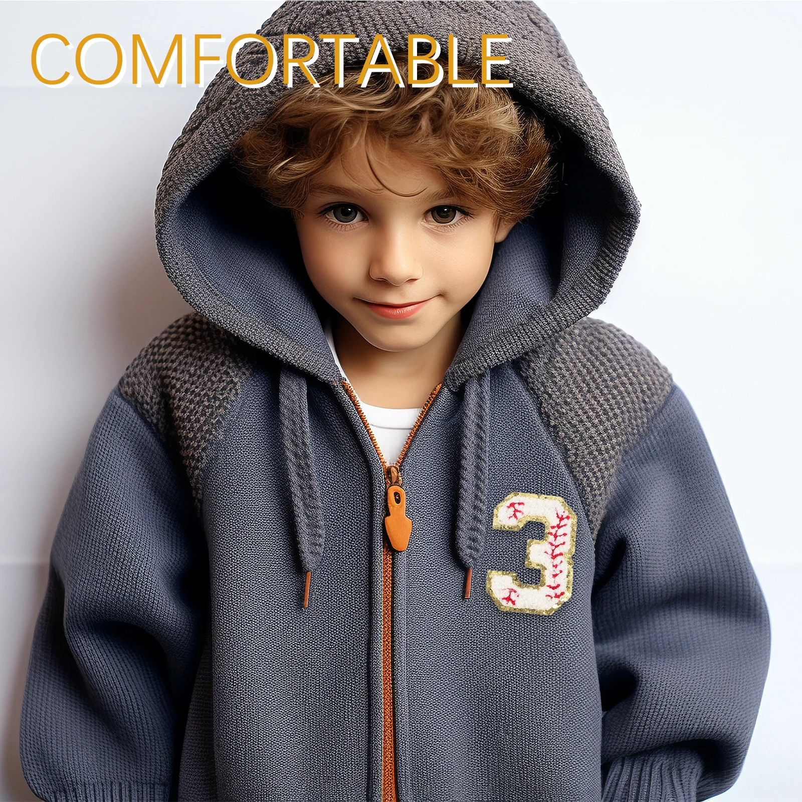 

10pcs Patches Embroidered Appliques White 0 Patches For Clothes 9 Sewing DIY Repair Clothes Accessories Baseball Style