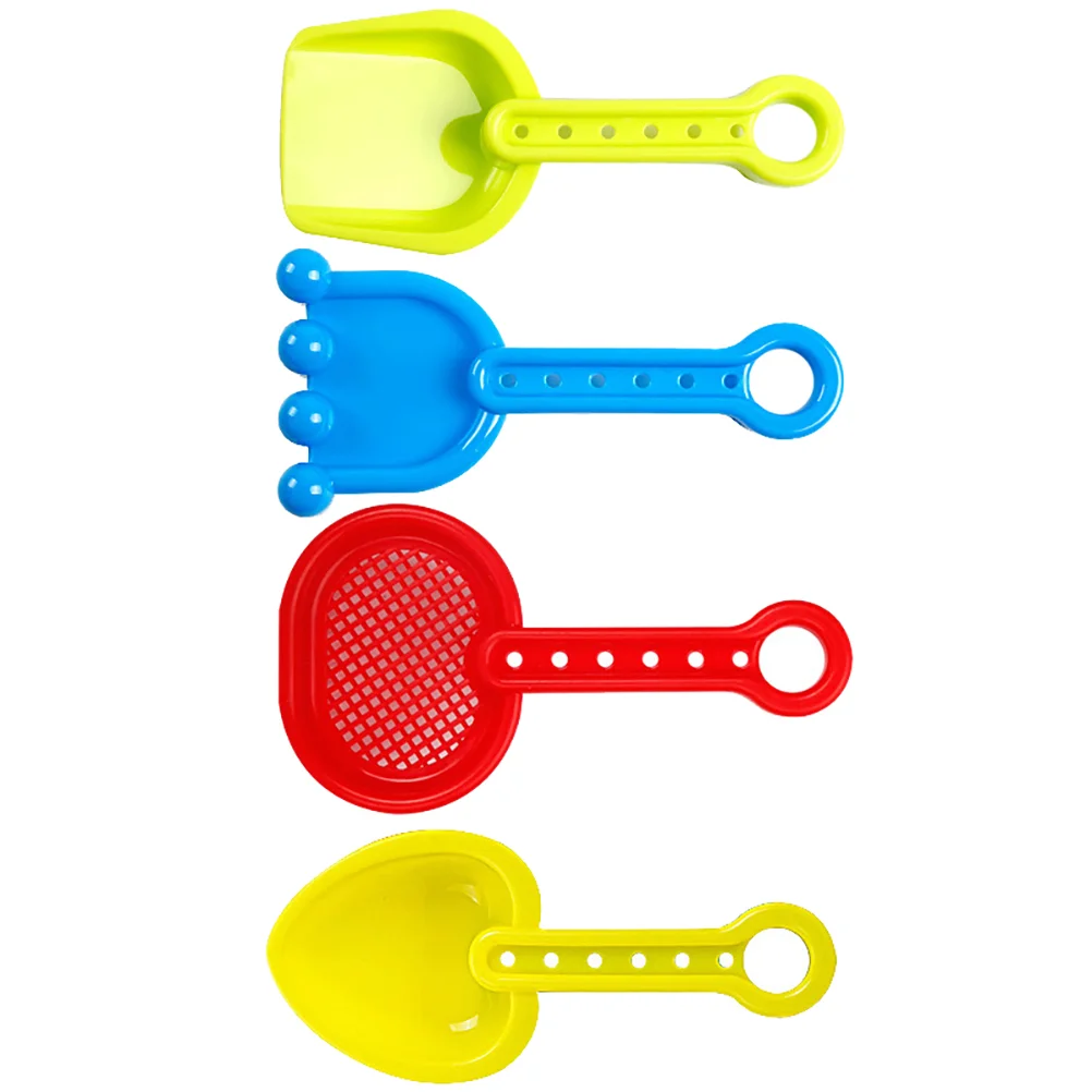 4 Pcs Toy Small Plastic Spatula Child Children’s Toys Sand Shovels for Kids Childrens Beach