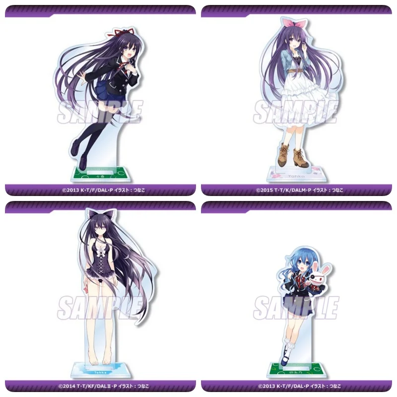Date A Live Tohka Yatogami Shido Itsuka Acrylic Figure Stand Figure Desktop Ornament Collecting Accessories Keychain