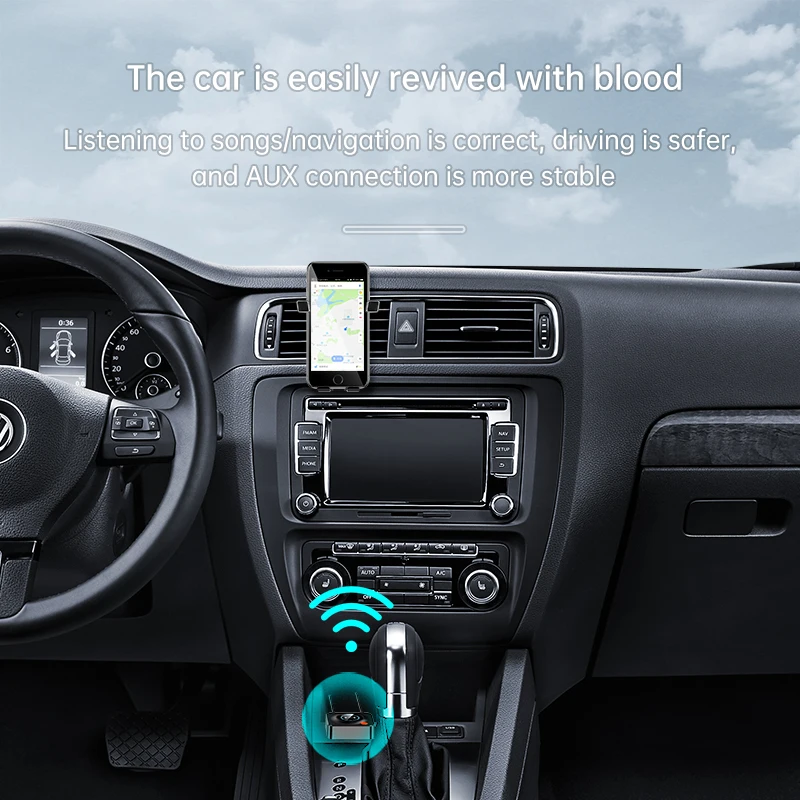 New NFC Bluetooth 5.1 Receiver Car NFC Stereo AUX 3.5mm Jack RCA Optical Bluetooth Audio Wireless Adapter TV Wireless Car kit