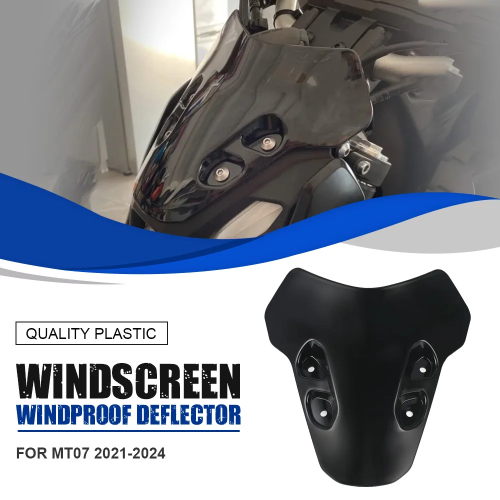 FOR YAMAHA MT07 MT-07 MT 07 2021-2022-2023 Windshield Screen Visor Windscreen Double Bubble Wind Deflector Accessorie Motorcycle