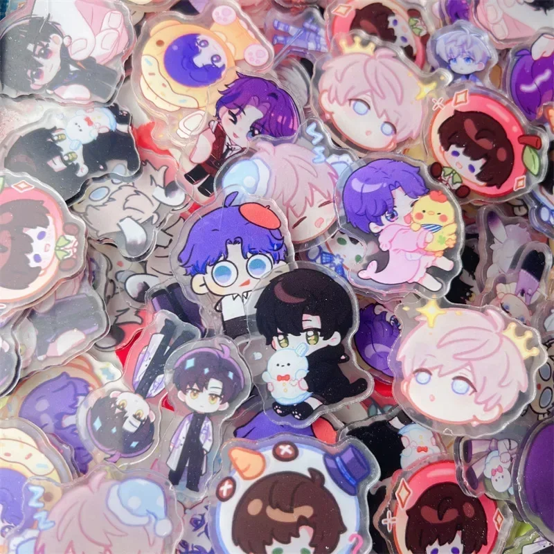 New 75/15Pcs Game Love and Deepspace Xavier Zayne Rafayel ralayo Shen Xinghui Li Shen Qi Yu Acrylic Patch DIY Bag Jewelry Crafts