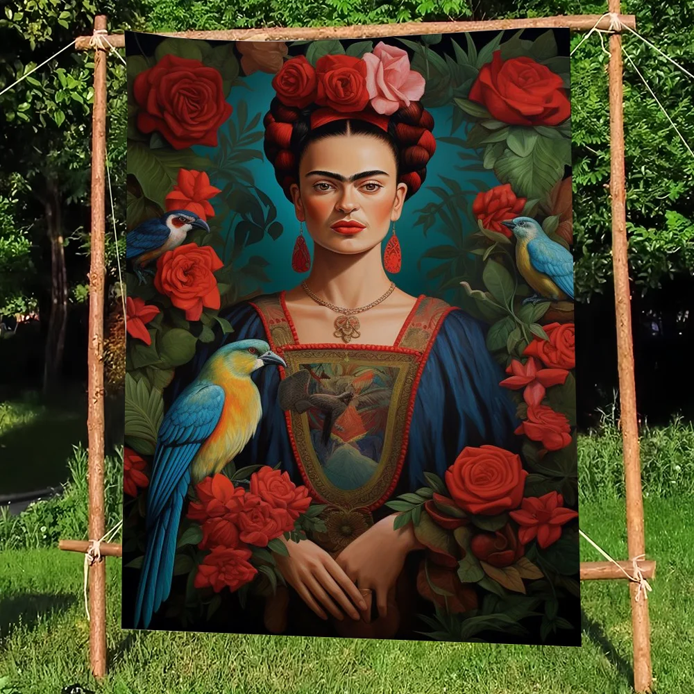 Fashion Art flag High End Quality Living Room Home Banner Printing Artistic Atmosphere Style Camping F-Frida K-Kahlos