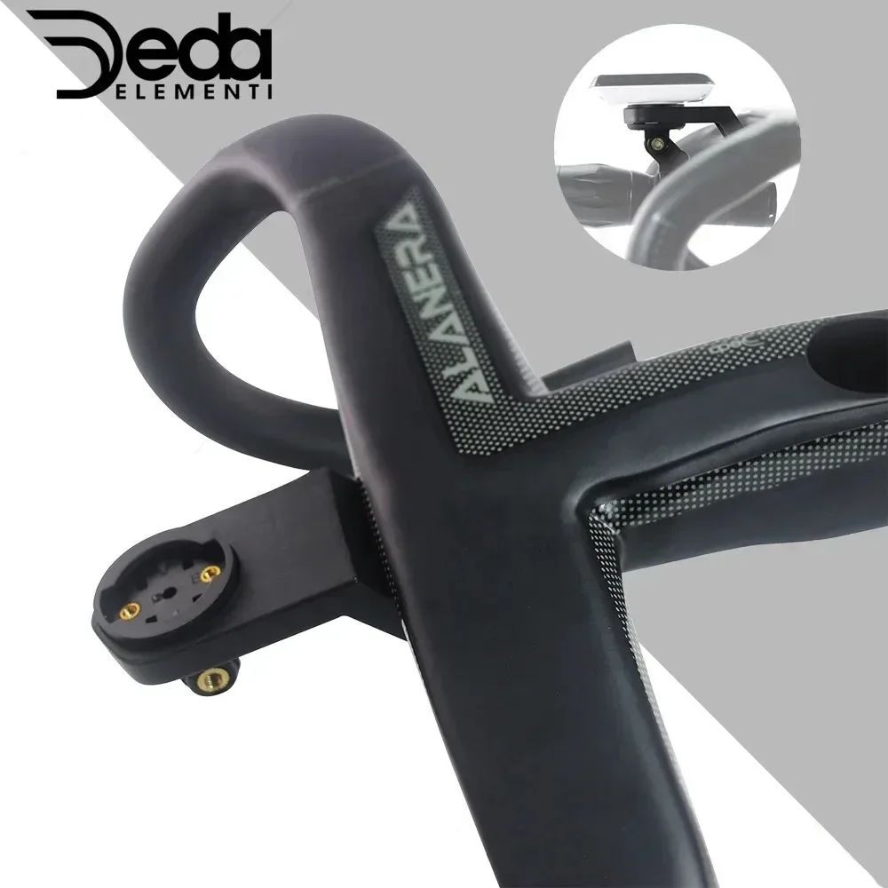 DEDA  ALANERA full carbon internal routing road  integrated handlebar 28.6mm,with bicycle computer bracket  Size 380-440mm