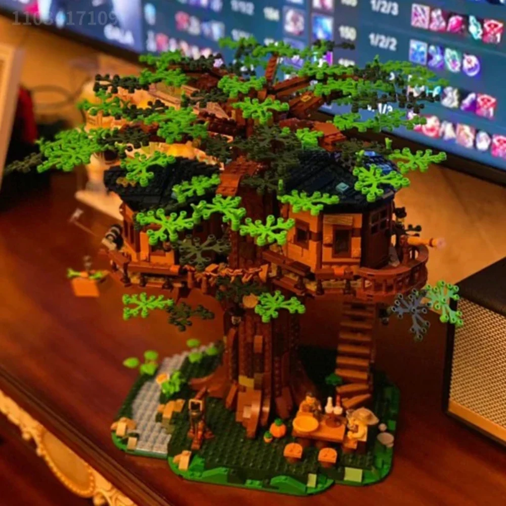 

3036pcs Tree House Model Building Blocks Set Create Adorable Street Views Architectural Masterpieces for Room Decoration Gifts