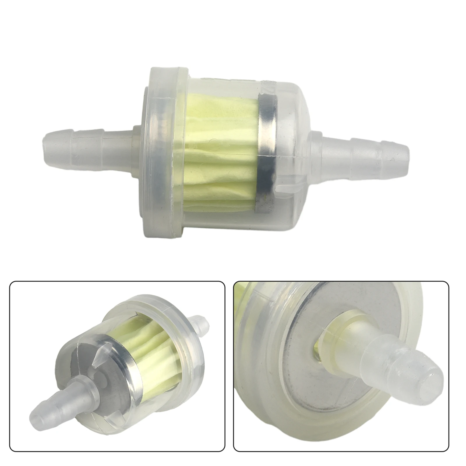 Motorcycle Green Paper Fuel Filter - alternate angle