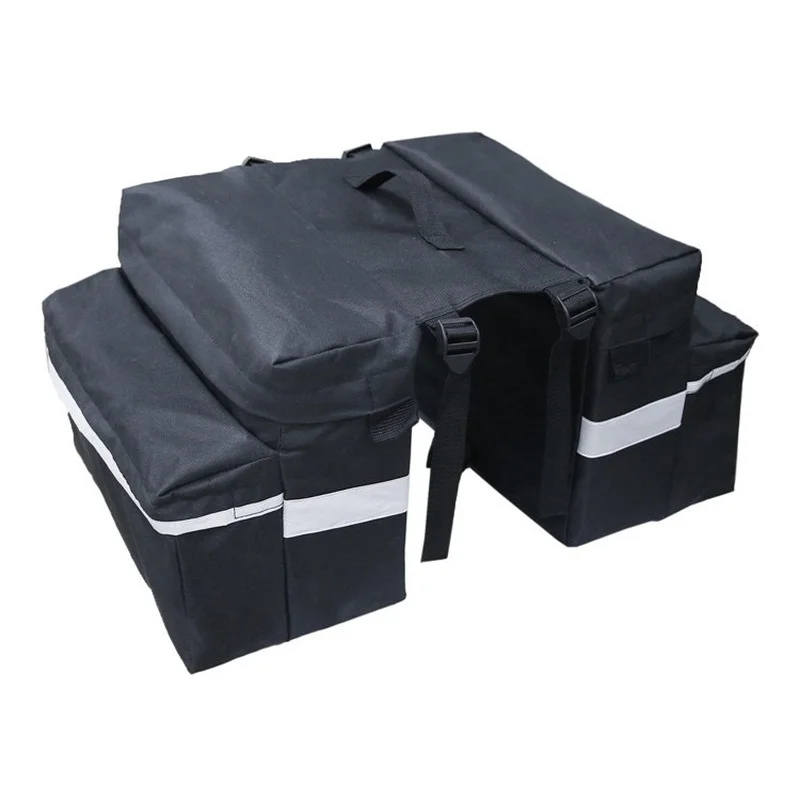 

Wholesale Outdoor Waterproof Reflective Strip Canvas Saddle Bag Bicycle Motorcycle Rear Seat Duffel Bag