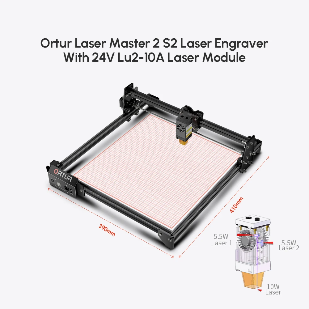 Ortur-木材と金属用のレーザー彫刻機とカッター、マスター2、S2-LF、sf