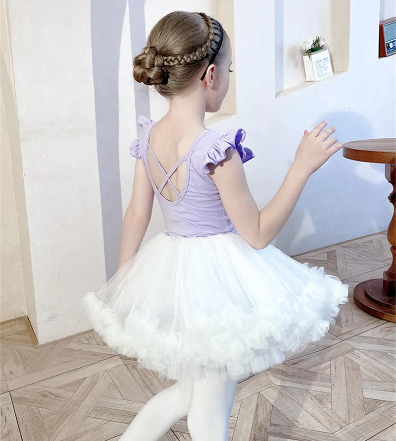 Tutu Skirt Girls Elastic Ballet Dance Skirts 4 Layers Tulle Tutu for Toddler Kid Children Teens Short Skirt Rave Costume Pink