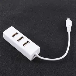 Duable Multi-function Micro USB 4 Ports OTG Hub Extension Cable Adapter Charging Cable Converter