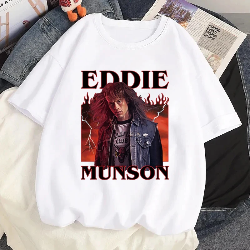 إدي مونسون تي شيرت الرجال Harajuku الجرافيك المطبوعة التي شيرت الصيف المرأة عادية تي شيرت قصيرة الأكمام الشارع الشهير تيز القمم