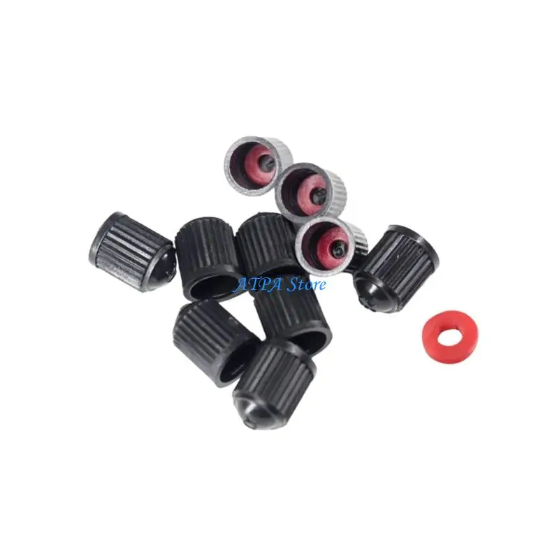 U13C Leakproof Tire Valves Caps Sealing Washers Universal Car Motorcycle Electric Bike