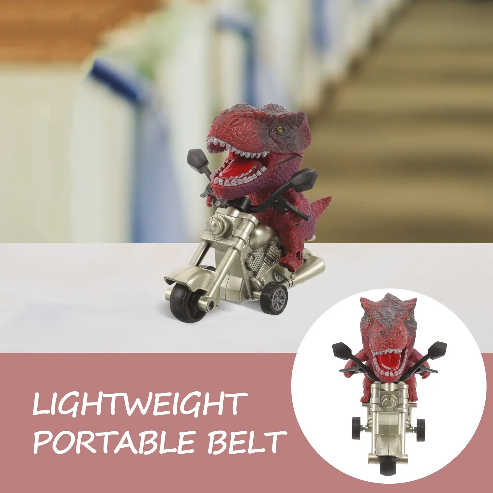 

Dinosaur Motorbike Inertia Vehicle Safe Plastic Educational Simulation Motorbike Plaything for Kids Baby Curiosity Development