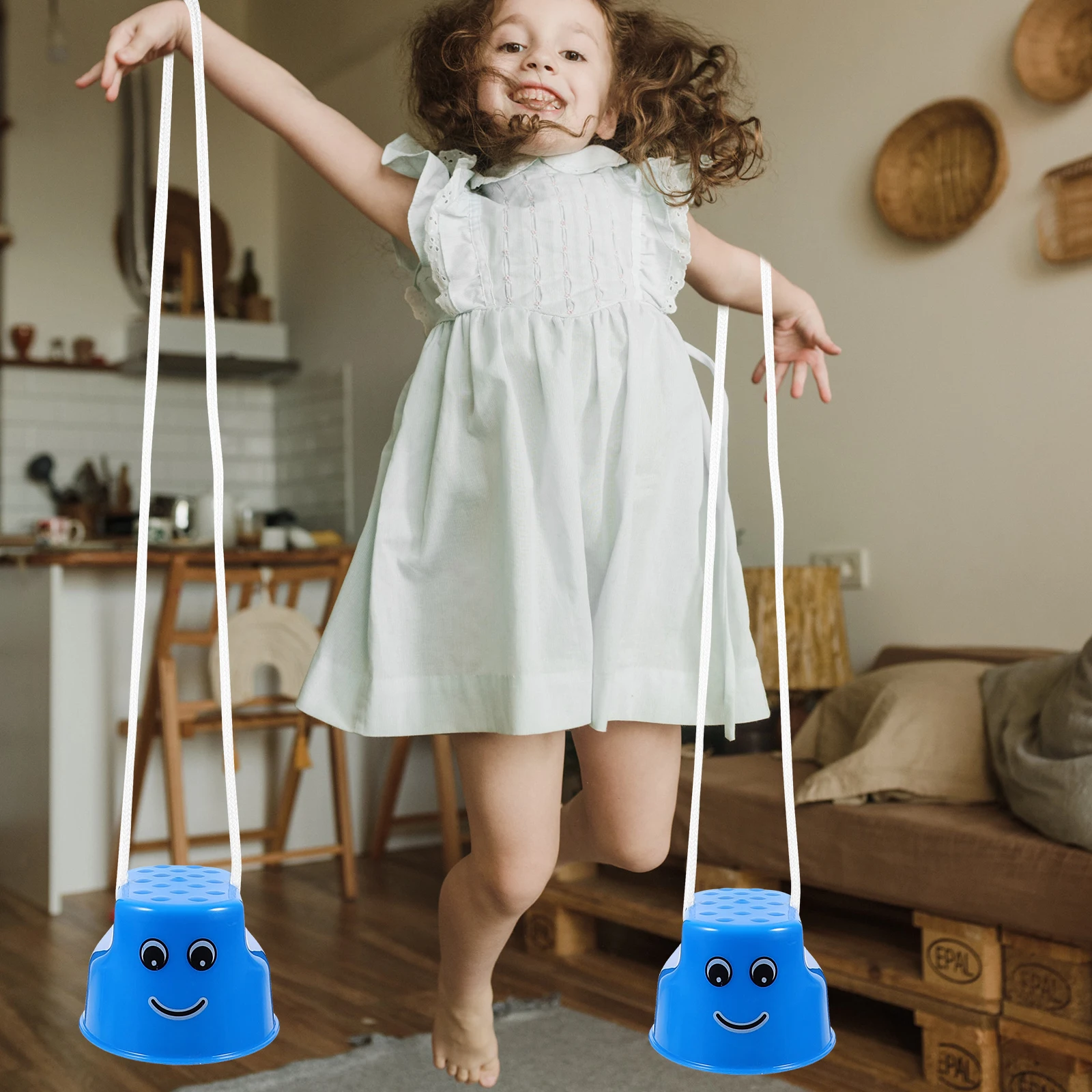 4Pcs High Quality Plastic Stilts for Kids Parent Child Balance Training Outdoor Playground Walking Cups Stilts for Kids