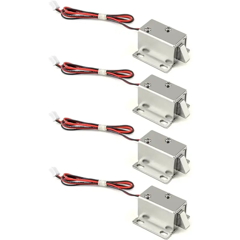 B68C Electromagnetic Solenoid Lock DC 12V Door Drawer Tongue Down Slim Design Assembly For Cabinet Door Drawer Safety Security L