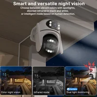8MP 4K HD Wifi PTZ Camera ICsee APP Dual Lens Dual Screens Video Surveillance IP Camera Ai Tracking Outdoor Home Security CCTV 3