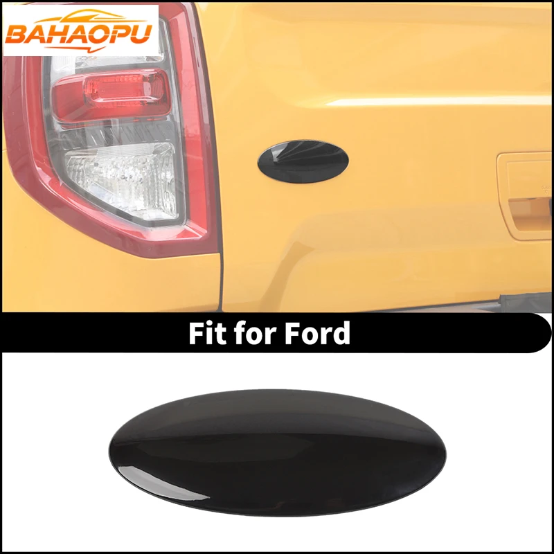 

BAHAOPU Smoky Black Car Rear Tailgate Logo Badge Decoration Cover Fit For Ford Bronco/Mustang,Exterior Trim Sticker Accessories