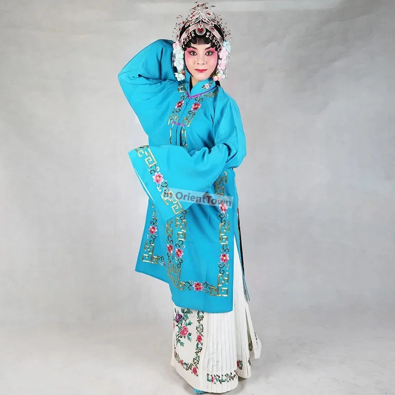 Chinese Traditional Beijing Opera Dramaturgic Costume Peking Opera lace tresses women's costumes operas flower Lady girls Outfit