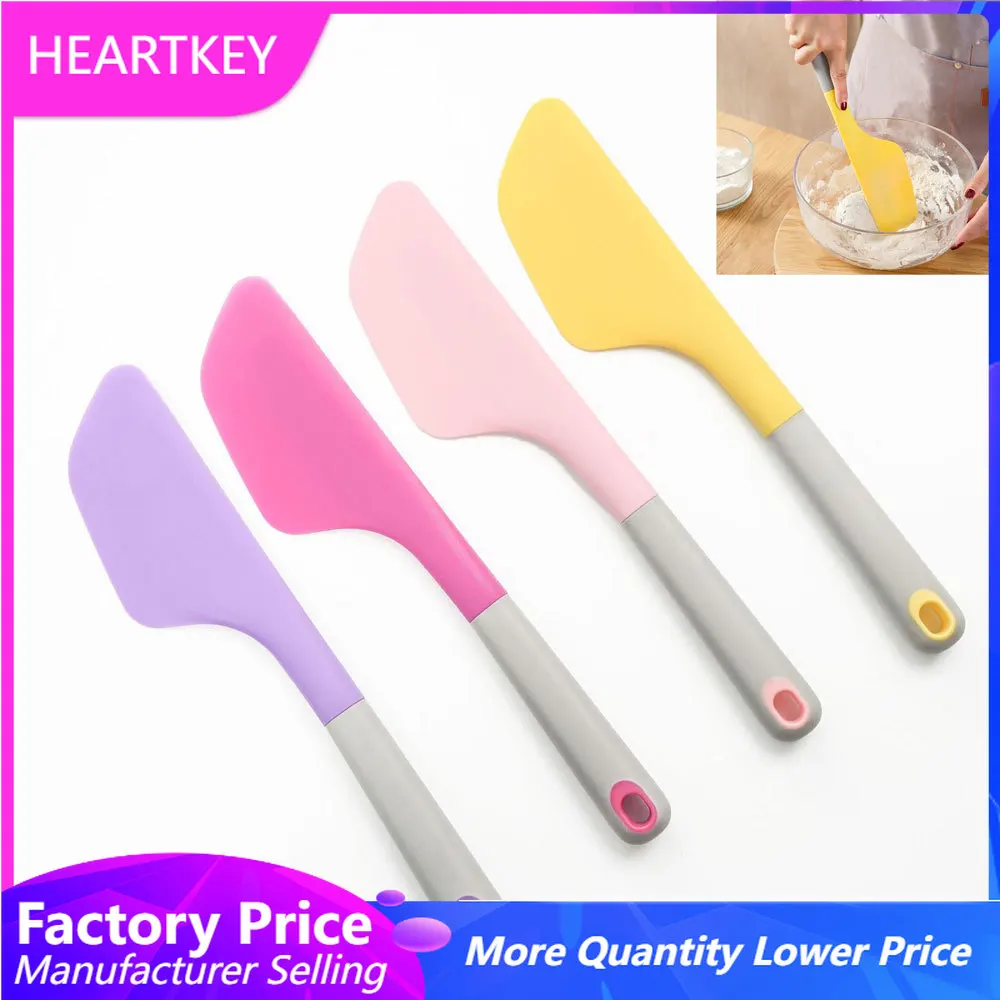 

Omelette Spatula Silicone Non-stick Pigment Scraper Butter Scraper Baking Tool Heat Resistant Pastry Scraper Cake Cream Spatula