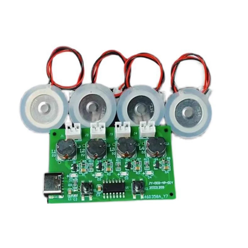 DC5V Typ-C Mini Luftbe feuchter DIY Kits Nebel macher und Treiber platine 4 Nebel gerät Zerstäubung sfilm Zerstäuber folie