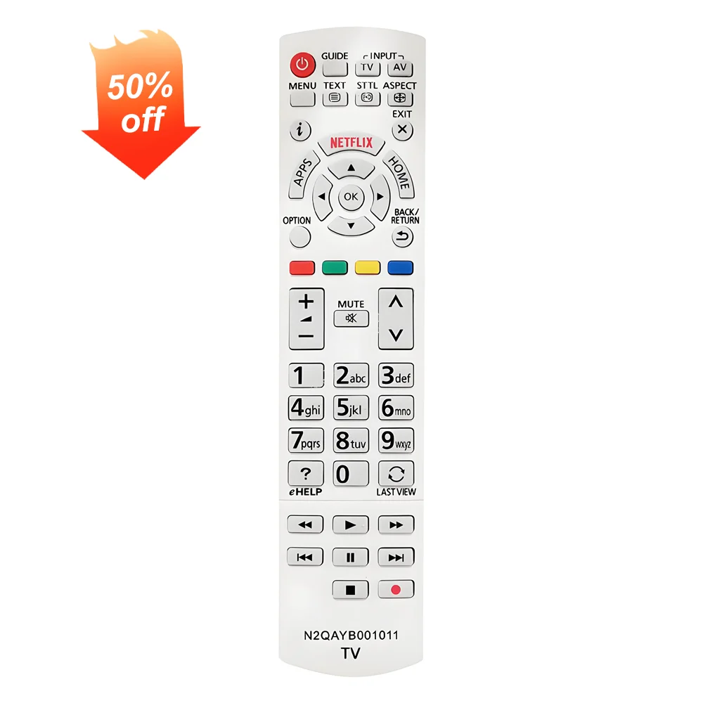 Replacement N2QAYB001011 N2QAYB001010 N2QAYB000842 N2QAYB000840 Remote Control Compatible with Panasonic Smart TV