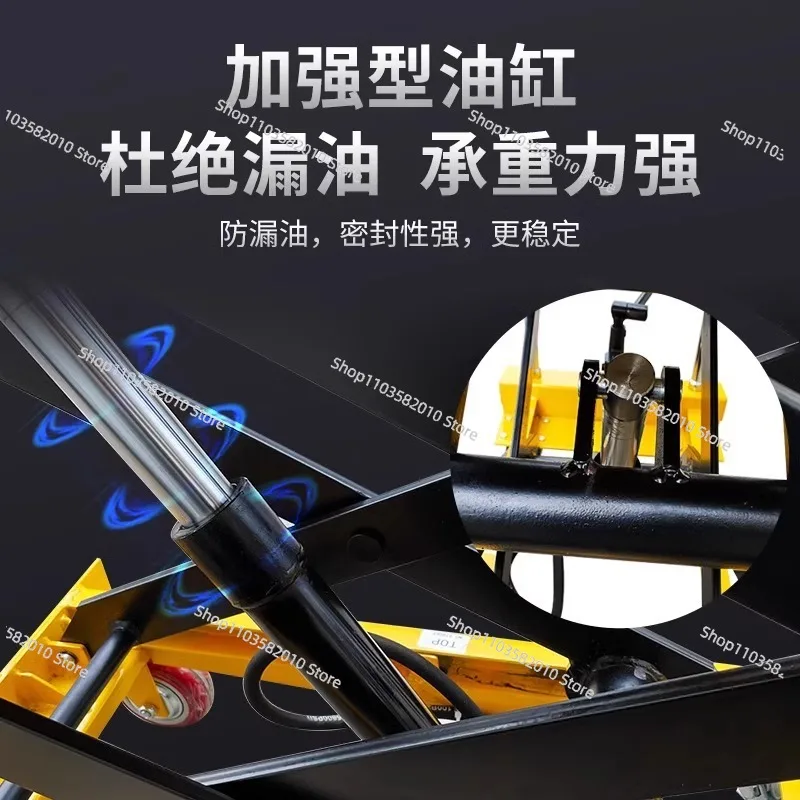 Mobile Hydraulic Scissor Lift Platform Cart, Manual & Electric Options for Warehouse Material Handling
