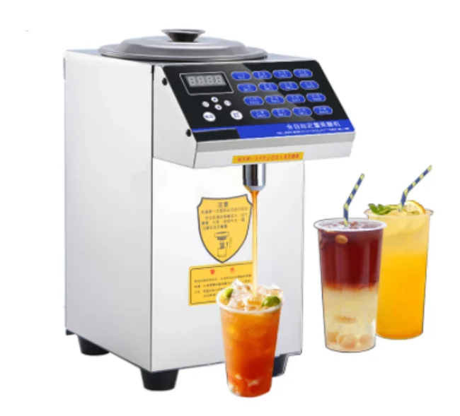 16 Grid Quantitative Fructose Filling Machine Bubble Milk Tea Shop Automatic Electric Syrup Sugar Dispenser Levulose Quantifier