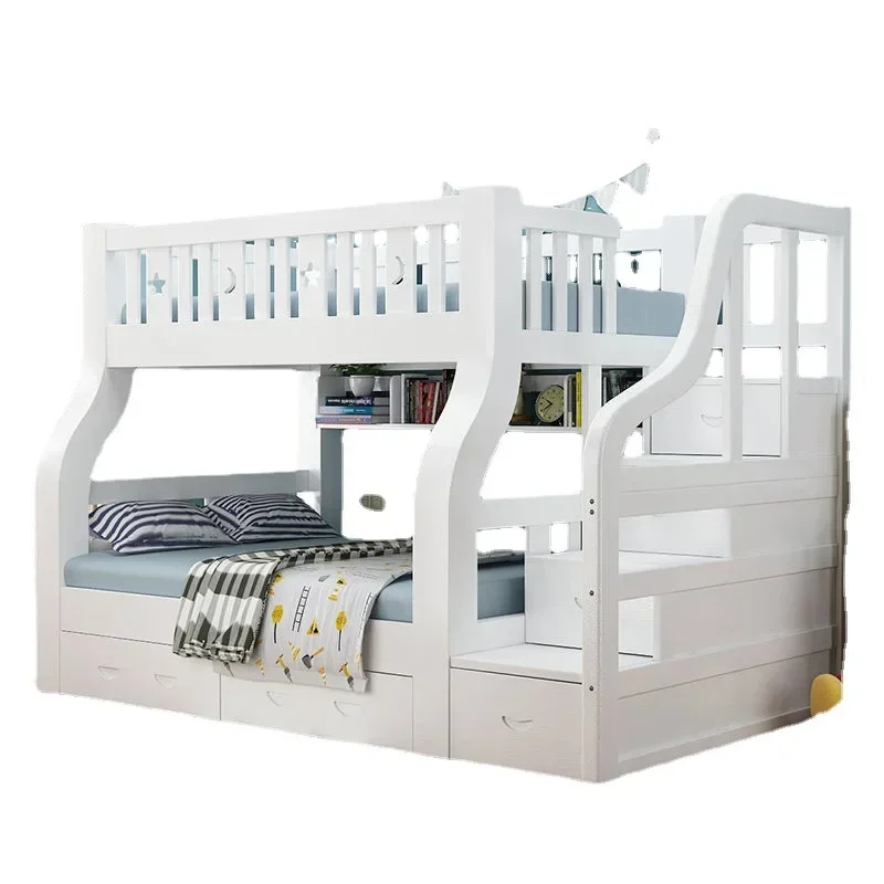 

Утолщенная двухъярусная кровать из массива дерева, детская двухъярусная кровать по индивидуальному заказу с фабрики