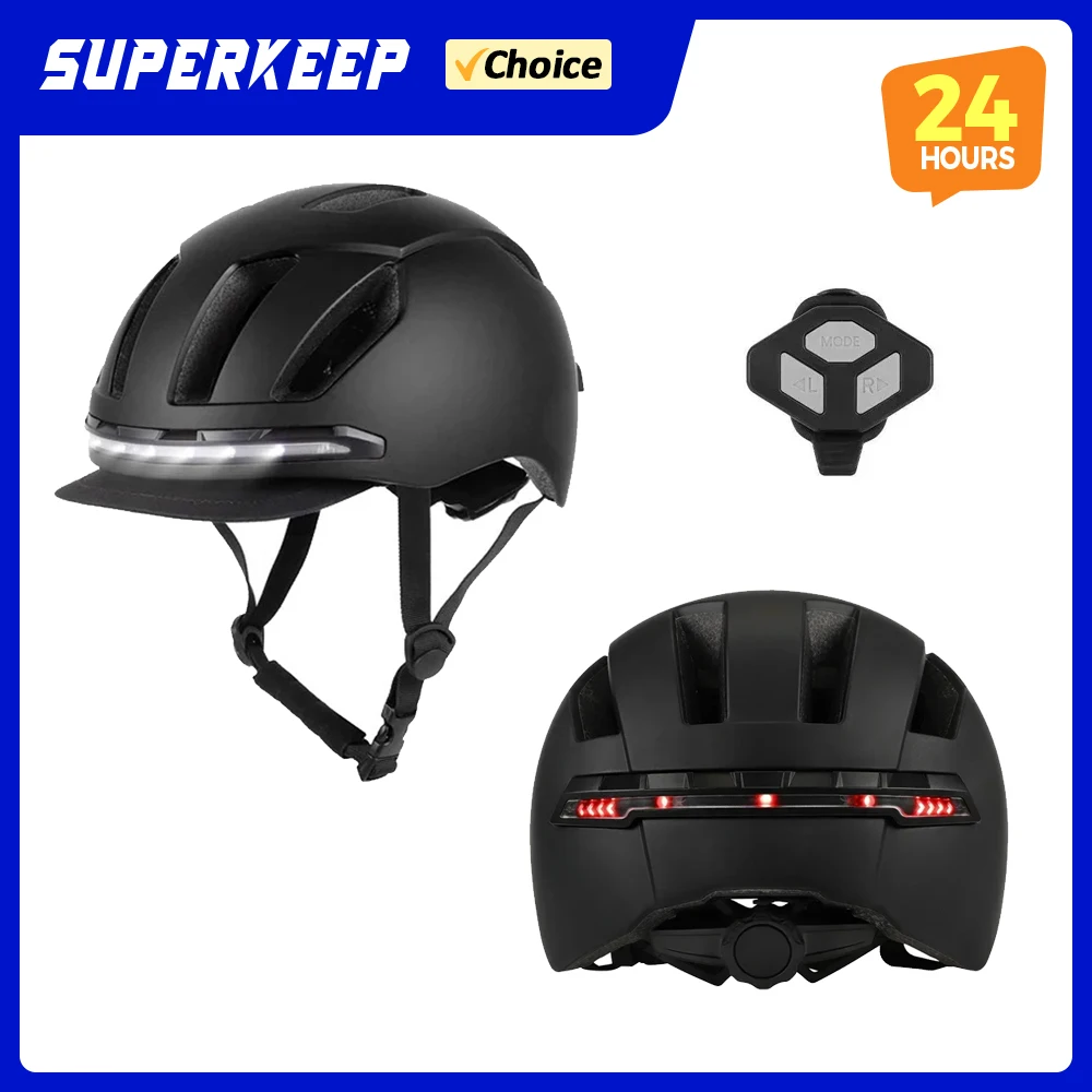 

Multiple Light Modes Remote Controller Helmet with LED Turn Signal Intelligent Helmet for Xiaomi/Ninebot/Kugoo Electric Scooter