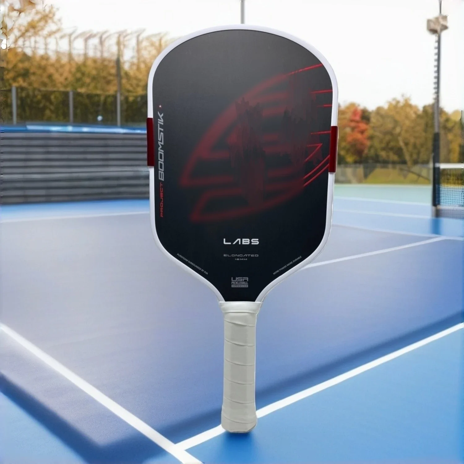 Boom Foam Gen5 16mm Pickleball Paddle, EPP Integral Foam Core, Hot Press Technology, USAPA Approved Carbon Fiber Pickleball Rack