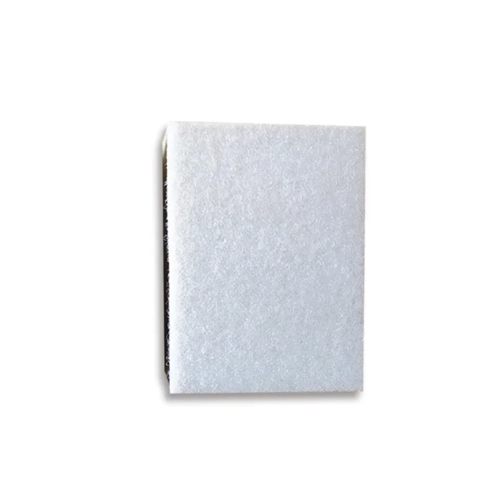 Almohadilla de interfaz de respaldo de lijadora para almohadilla de respaldo de lijadora almohadilla de interfaz de gancho y bucle esponja rectangular blanca 2,95*3,93 pulgadas