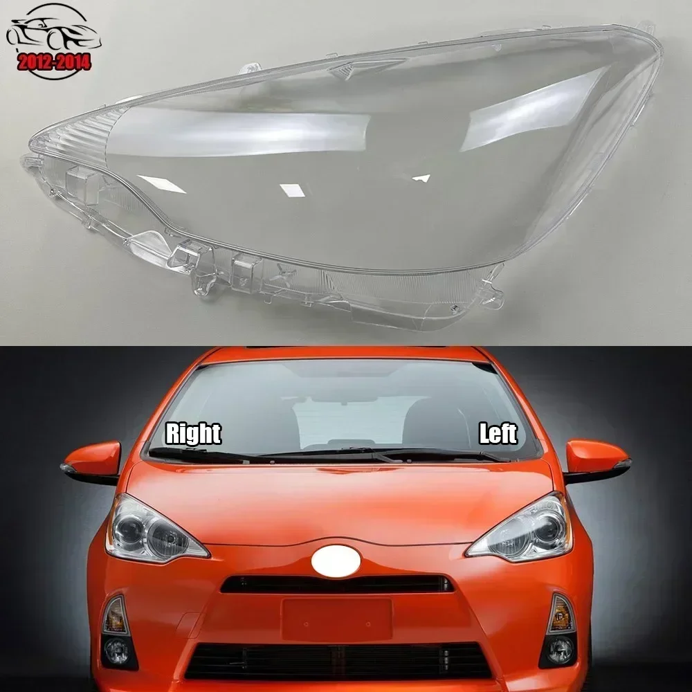 

For Toyota Prius C 2012 2013 2014 Headlamp Shell Transparent Headlight Cover Lamp Shade Lampshade Lens Plexiglass