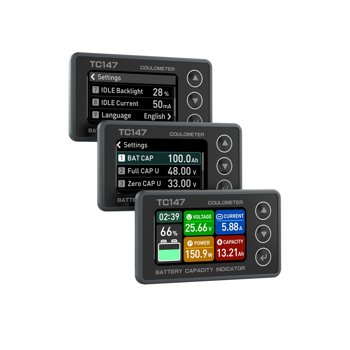 

2025 Hot Sale TC147A Battery Tester Universal Ebike Battery Monitor Battery Voltage Capacity Indicator Meter Tester