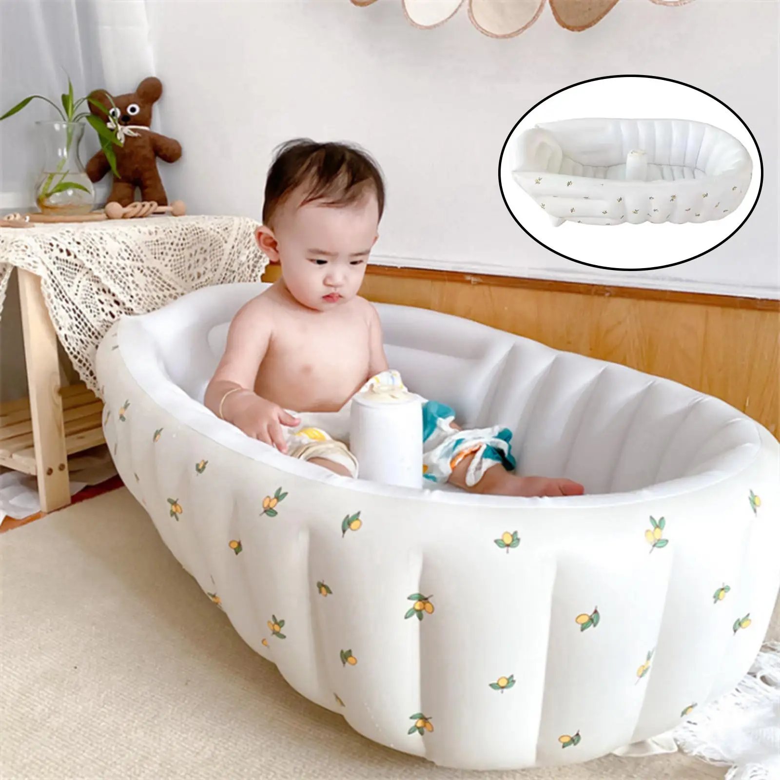 Inflatable Bathtub Protect Baby Gift for Travelling Family Toddler