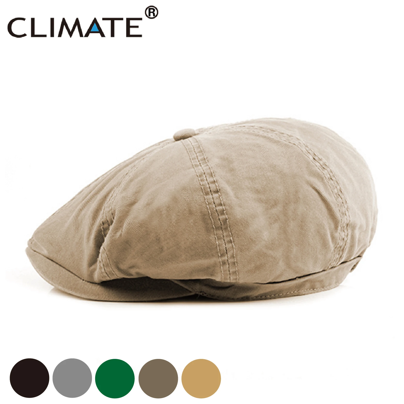 CLIMATE Plus Size Blank Newsboy Caps Men Extra Large Casual Berets Cool Solid Hat Flat Cap Beret Vintage Hat for Men