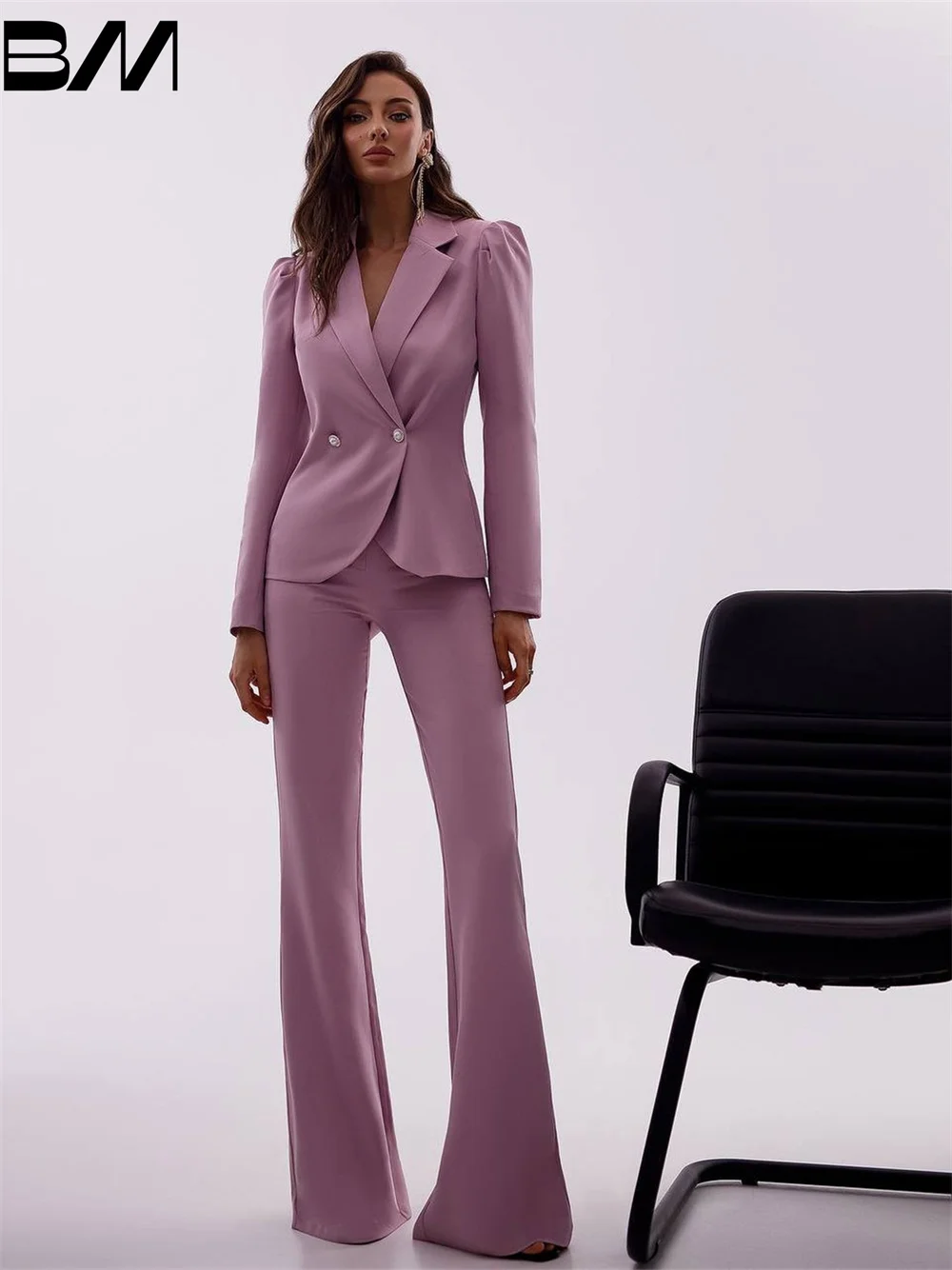 Classic Custom Colored Women's Spring New Fashion Professional Suit Matching Set Office Suit Simple Casual Blazers Pants