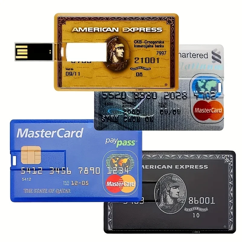 

High Speed Bank Credit Card 512GB 256GB USB Flash Drive Flash Pen Drive 128GB Pendrive 64GB 32GB 16GB USB Memory Disk USB Stick