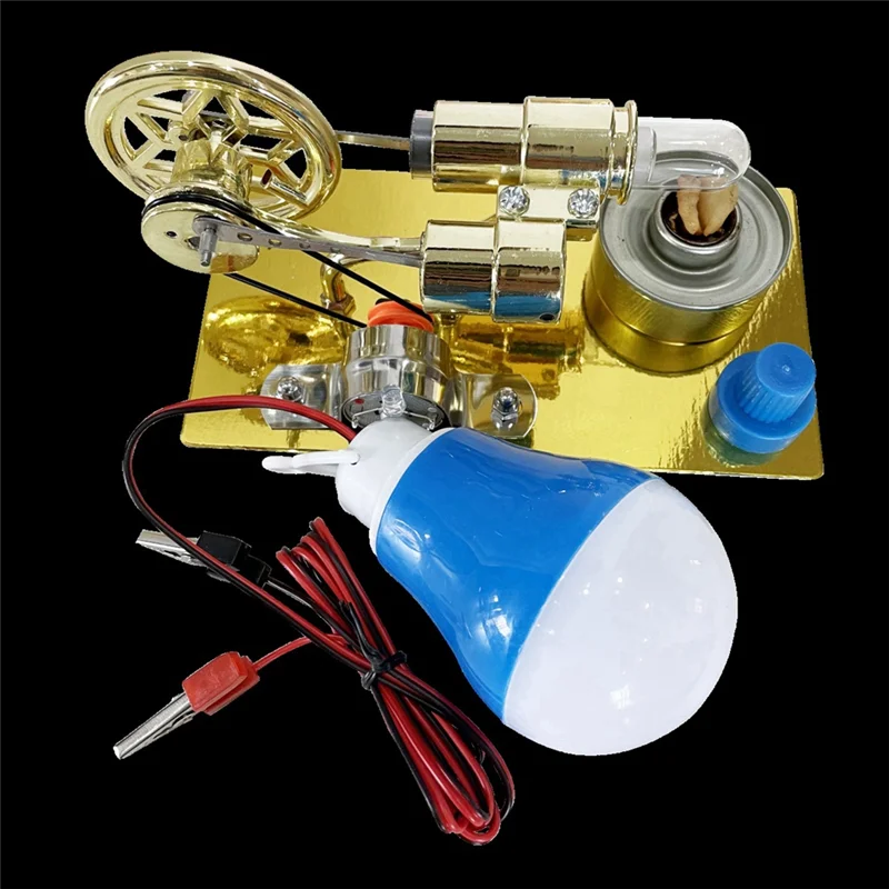 JY-1 pieza de potencia de vapor física ciencia Popular pequeña producción invención experimento herramienta educativa Metal oro