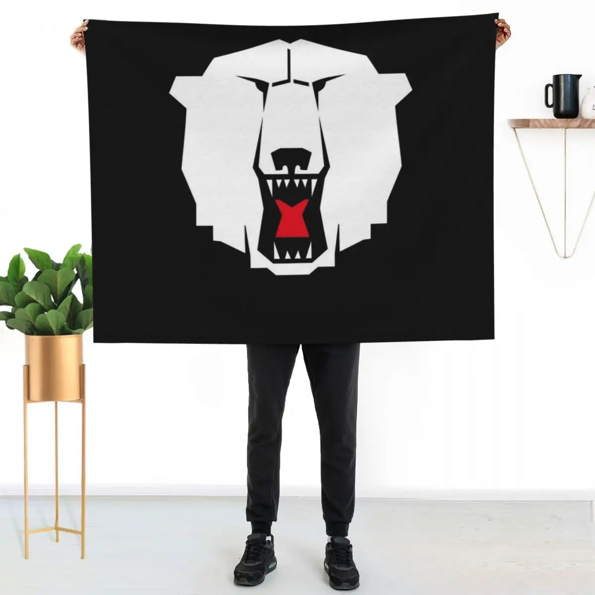Eisb?ren Berlin Throw Blanket Furrys Picnic heavy to sleep Luxury Throw Camping Extra Large Throw Blankets