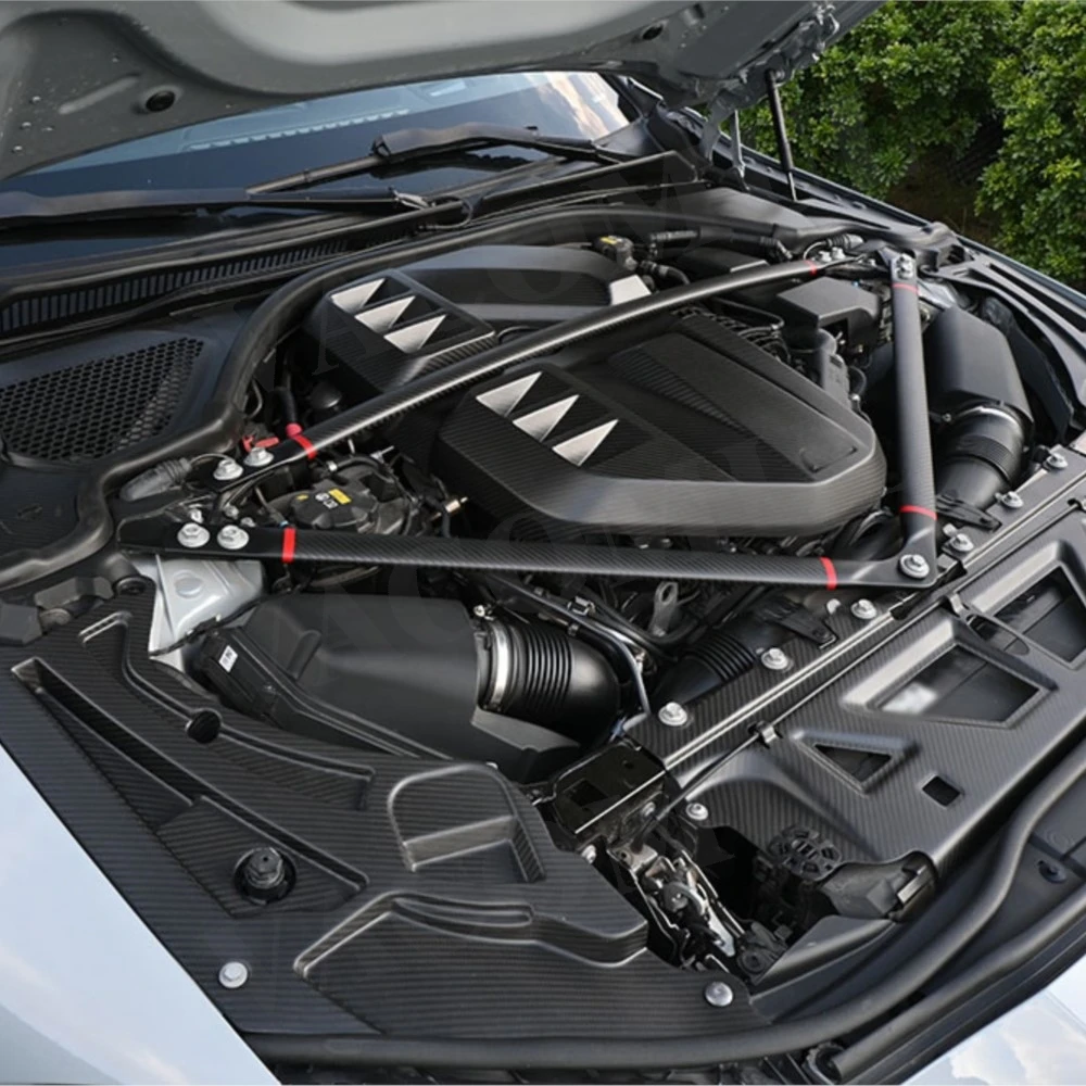 

VACOMUL сухое углеродное волокно для BMW G80 G82 G83 M3 M4 2021 + накладка на отделение двигателя, защитная крышка для фар, накладки на брови