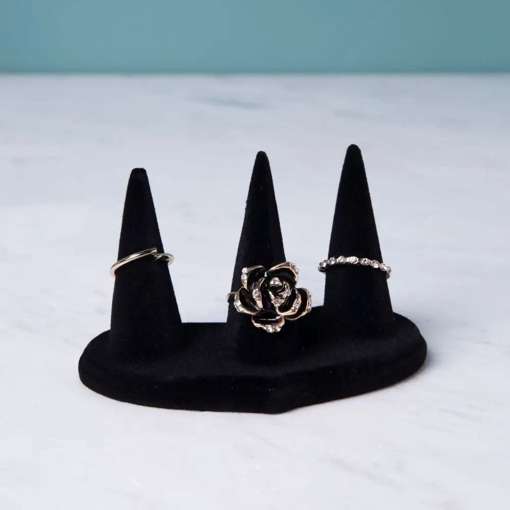 

Jewelry Props Organizer Rings Display Holder Bracelet Ornaments Jewelry Display Rack Storage Velvet Ring Display Stand Women