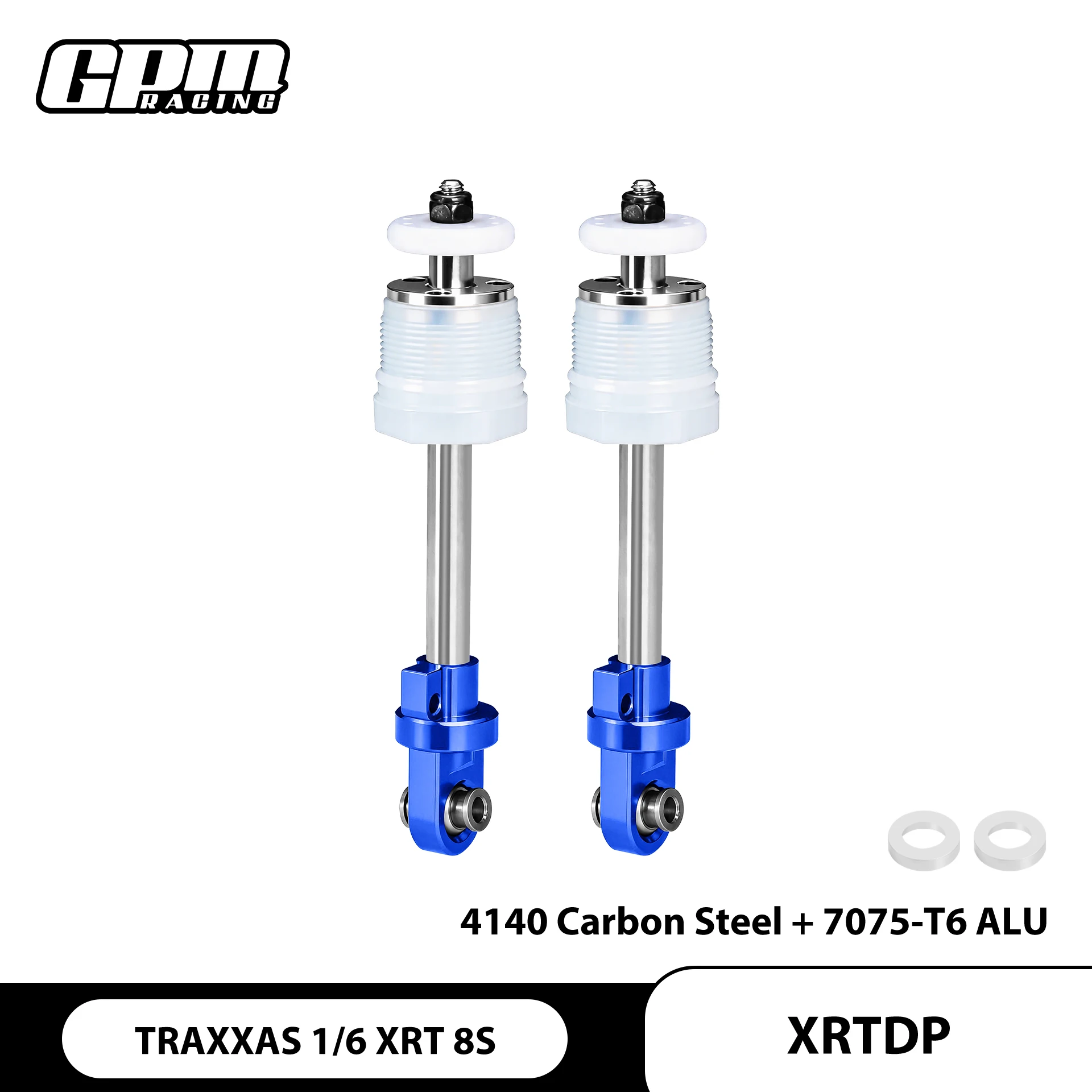 

4140 Medium Carbon Steel+Aluminum 7075 Shock Absorber Shaft Core Kit For TRAXXAS 1/6 XRT 8S