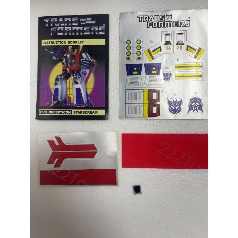 Em estoque transformadores brinquedo clássico g1 reedição ko edição starscream anime figuras robô brinquedos figura de ação presentes hobbies