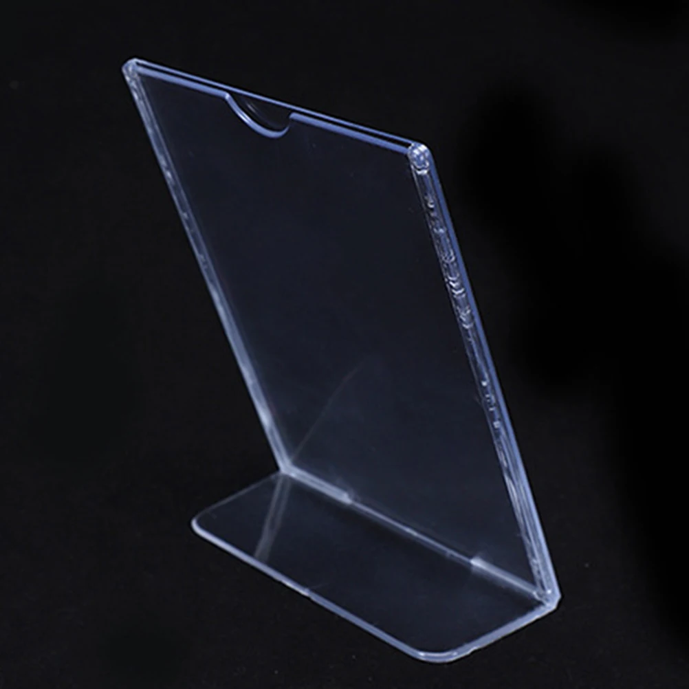 

6pcs Display St Slanted Sign Holders Clear Show Slanted Display St Supermarket