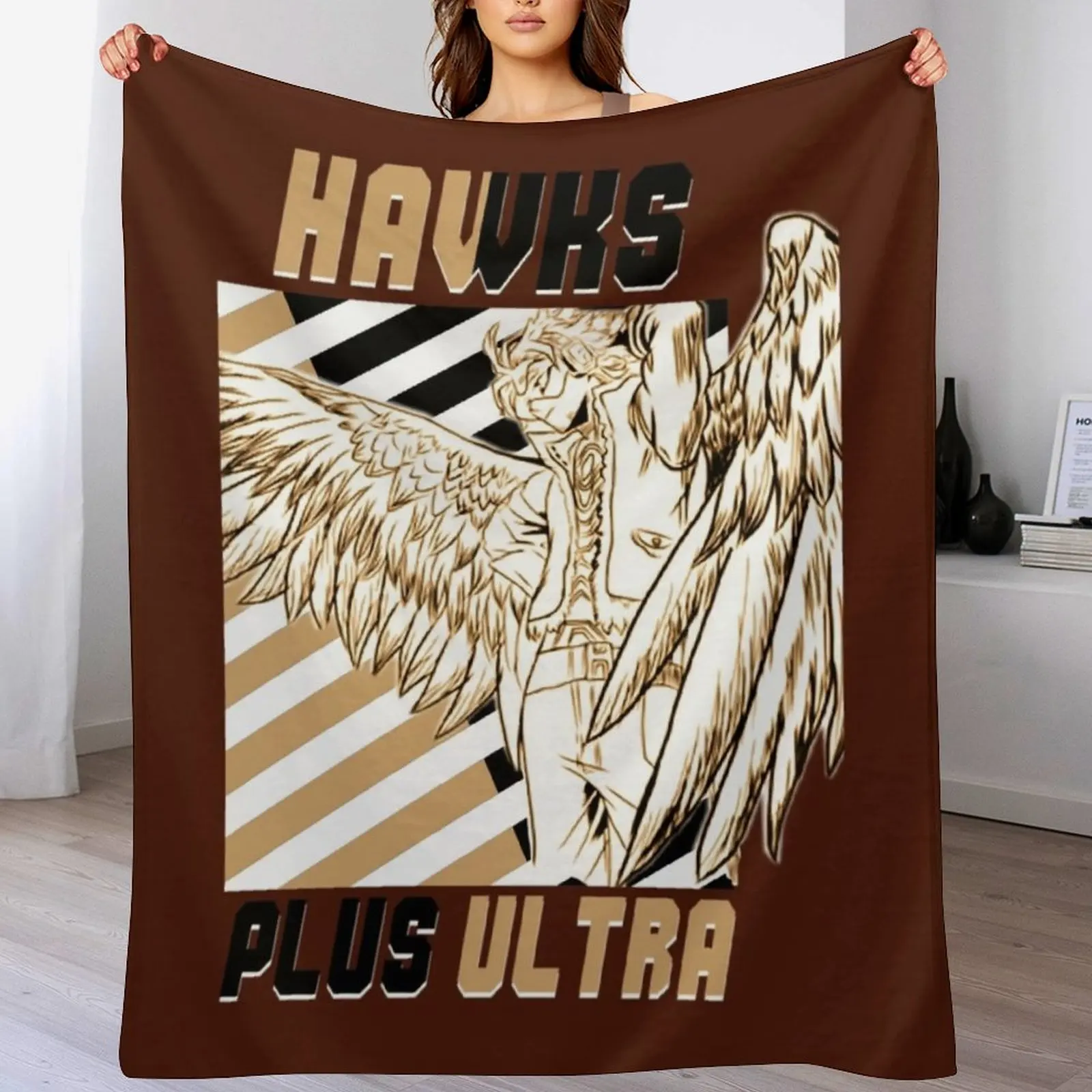 

Keigo Takami (Hawks) PLUS ULTRA \t \t Throw Blanket Summer Loose for babies Fashion Sofas Blankets
