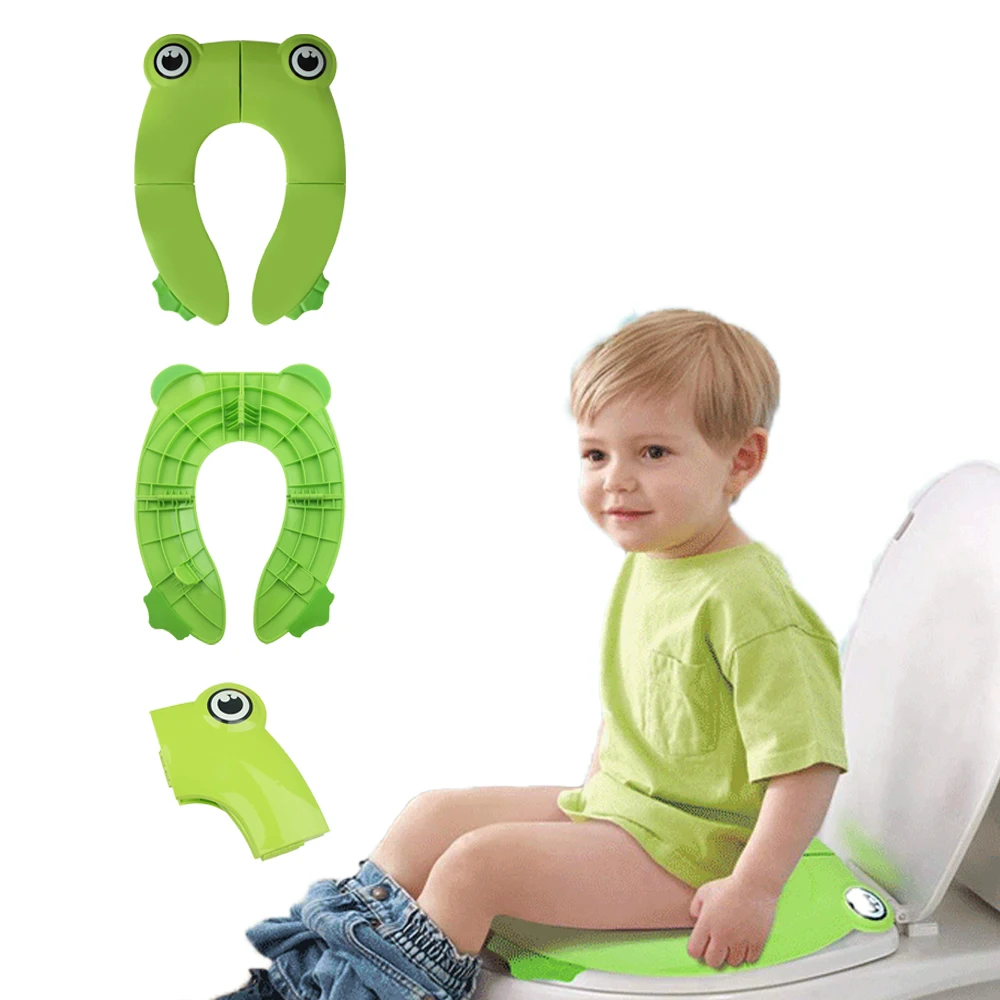 Foldable Kids Toilet Seat Cover Mat Bathroom Toilet Pad Baby Toilet Training Seat Travel Potty Children Pot Seater Accessories