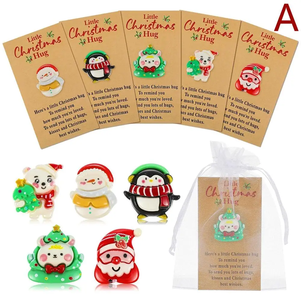 A Little Christmas Pocket Pocket Hug Bulk Keepsake Ornament Cute Christmas Gift With Small Message Card Distance Social Present