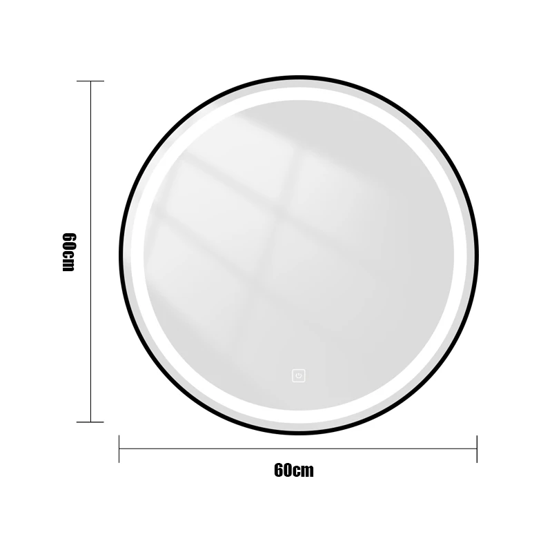 Joystar LED Bathroom Mirror With Metal Frame (4 Colors), Dimmable Lighted Mirror, Modern Smart Bathroom Mirror For Home Hotel