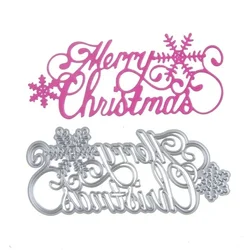 DIY Merry Christmas Cutting Dies Scrapbooking Metal  Stencils paper Craft  Decor Embossing